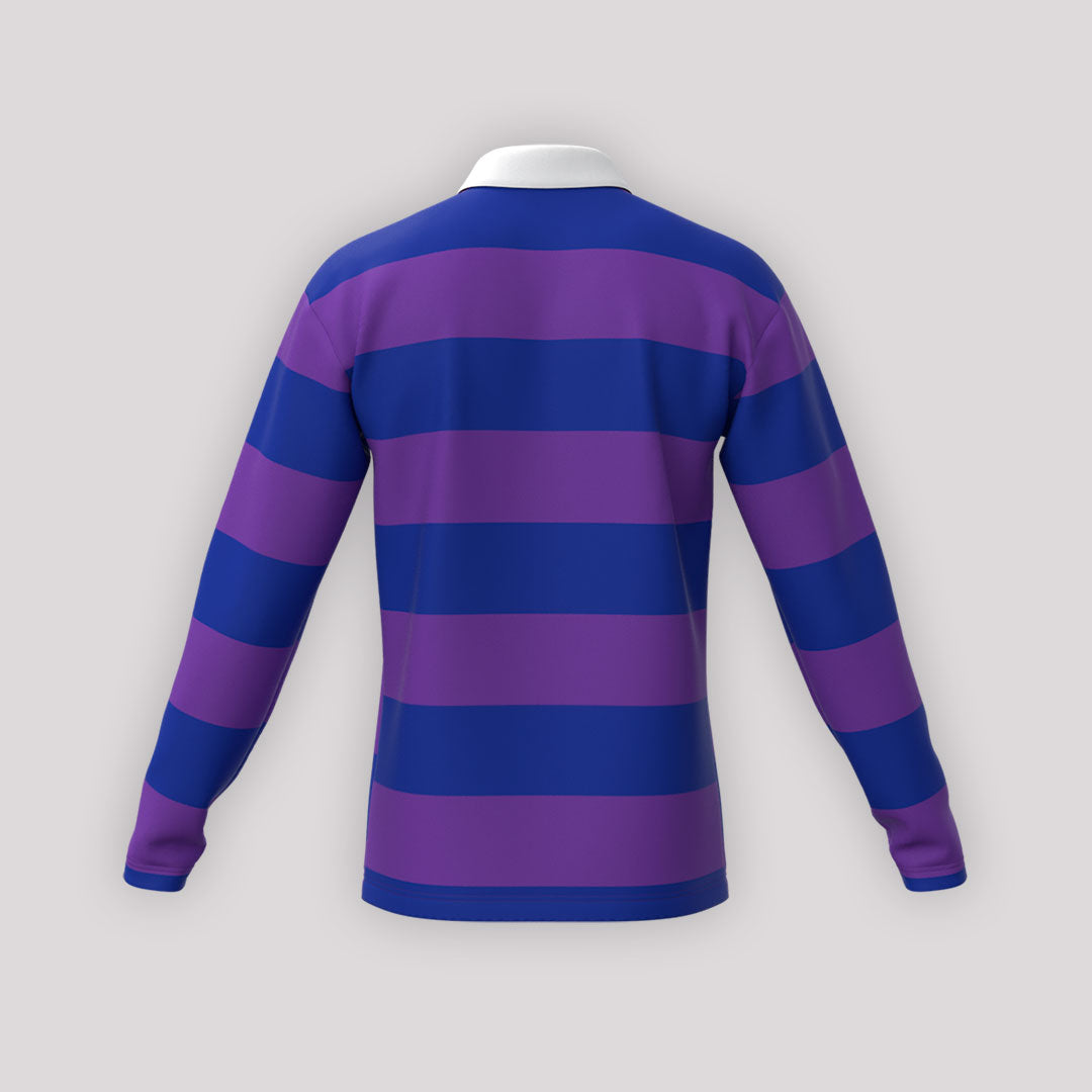 Pre Order：Rugby Vintage Collection Long Sleeve Polo Jersey (Purple Blue) 復古長袖Polo欖球上衣 (紫藍間色)